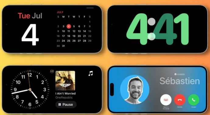 广汉苹果手机维修分享iOS17横屏充电待机显示有什么好处 