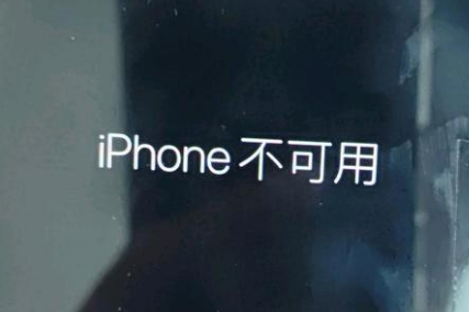 广汉苹果服务网点分享锁屏界面显示“iPhone 不可用”如何解决 